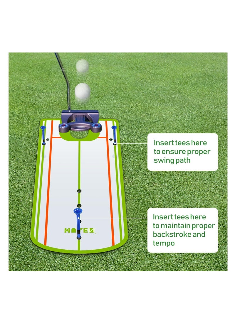 Golf Putting Alignment Mirror, Portable Golf Putting Training Aid, for Beginners Golf Putting Practice, Effective Putting Aid, Professional Golf Training Equipment
