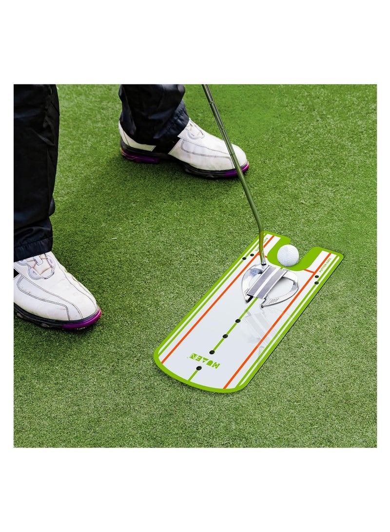 Golf Putting Alignment Mirror, Portable Golf Putting Training Aid, for Beginners Golf Putting Practice, Effective Putting Aid, Professional Golf Training Equipment