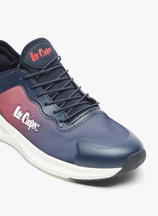 Women's Colourblock Low Ankle Sneakers with Lace-Up Closure
