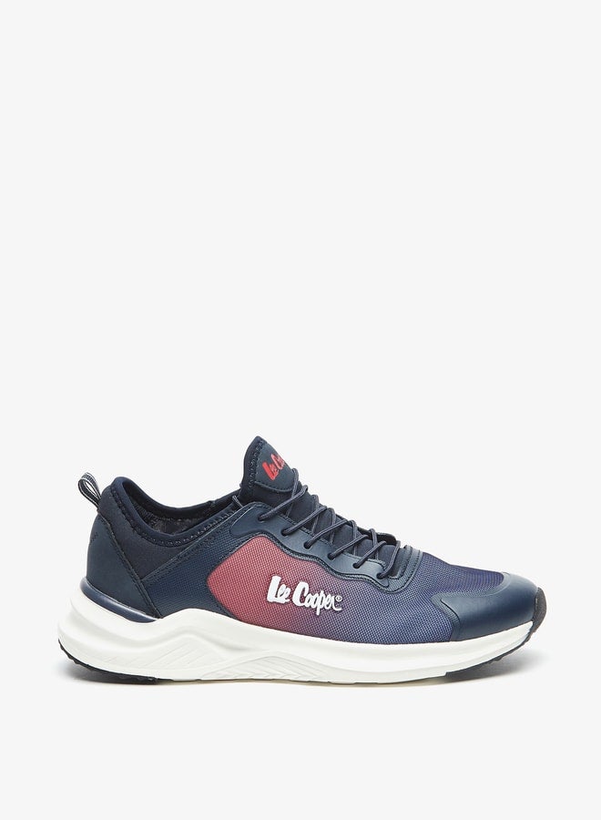 Women's Colourblock Low Ankle Sneakers with Lace-Up Closure