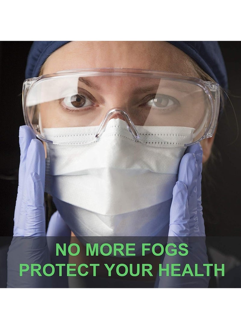 Anti Fog Wipes, 10 PCS Anti-Fog Microfiber Cloth, Nano Anti Fog Cloth Defog Reusable Cleaning Cloth for Glasses Goggles Motorcycle Helmet Eyeglass Camera Lens