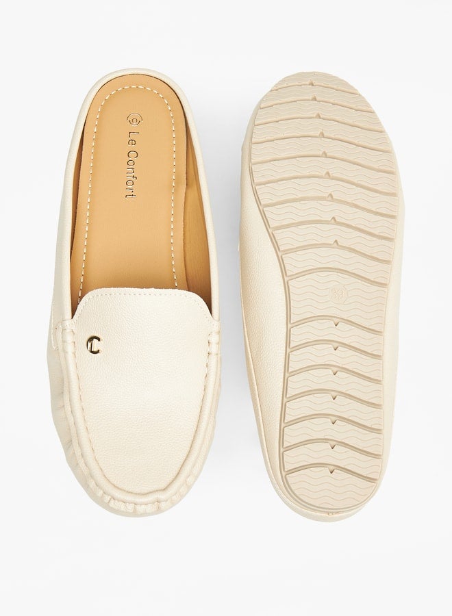 Textured Slip-On Mules