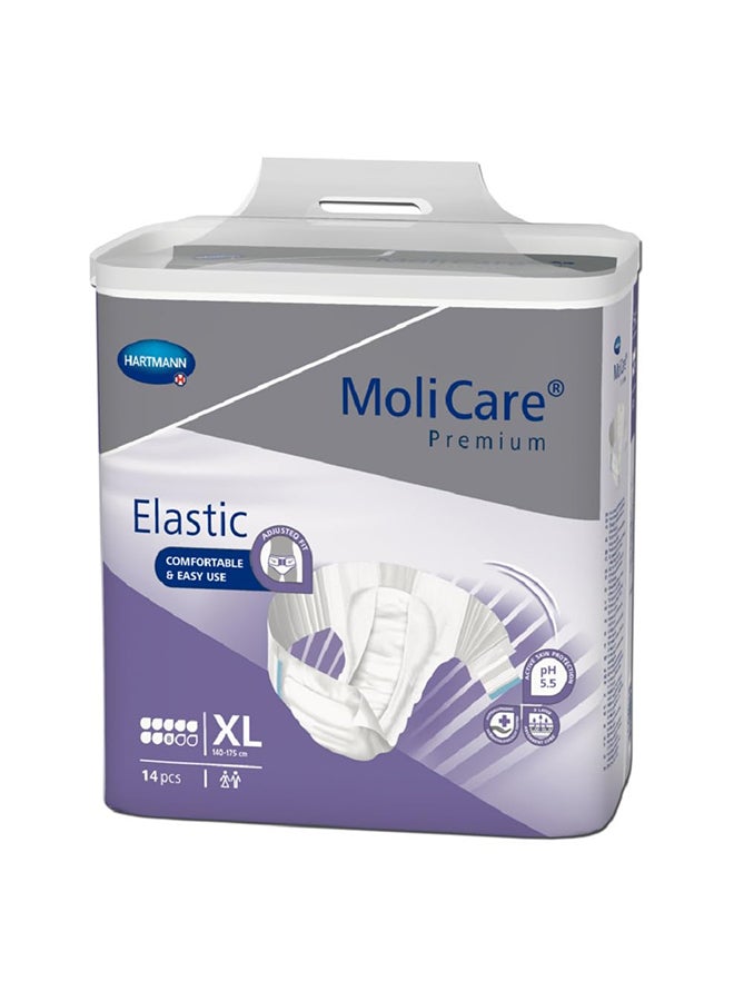 Molicare Premium Elastic Diapers Purple 8D Xl 14'S