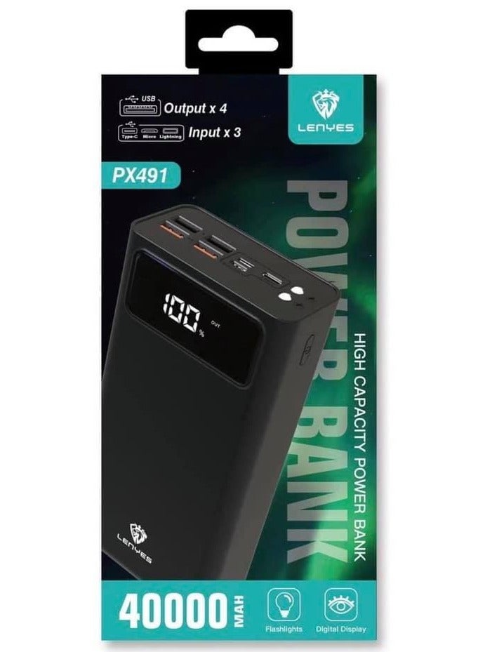 Lenyes 40000mAh Power Bank Px491