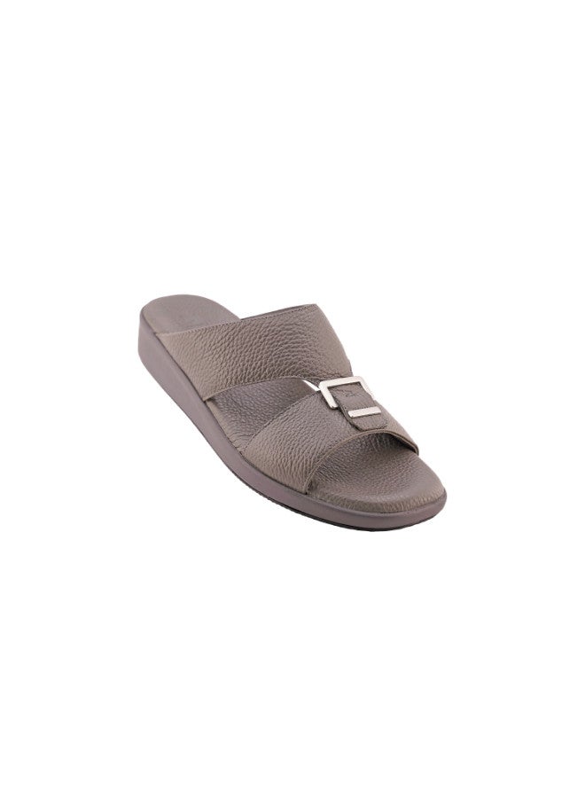 008-3034 Barjeel Uno Mens Arabic Sandals BGT 02 Dark Grey