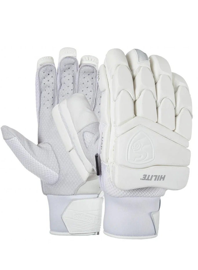 SG HILITE WHITE BATTING GLOVES Adult RH