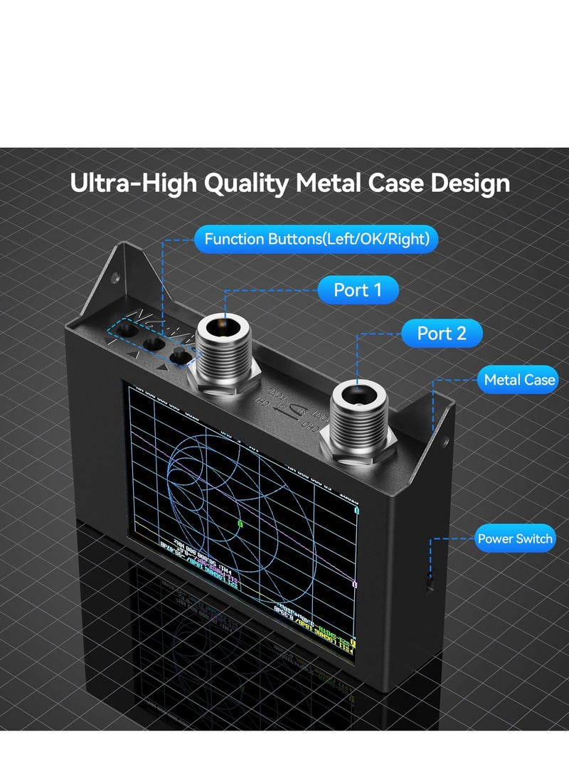 NanoVna SAA-2N VNA Vector Network Analyzer, 50KHz -3GHz Antenna Analyzer with Bag,  4