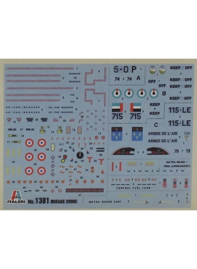 Italeri 1381 – Mirage 2000 °C 1: 72 Vehicles