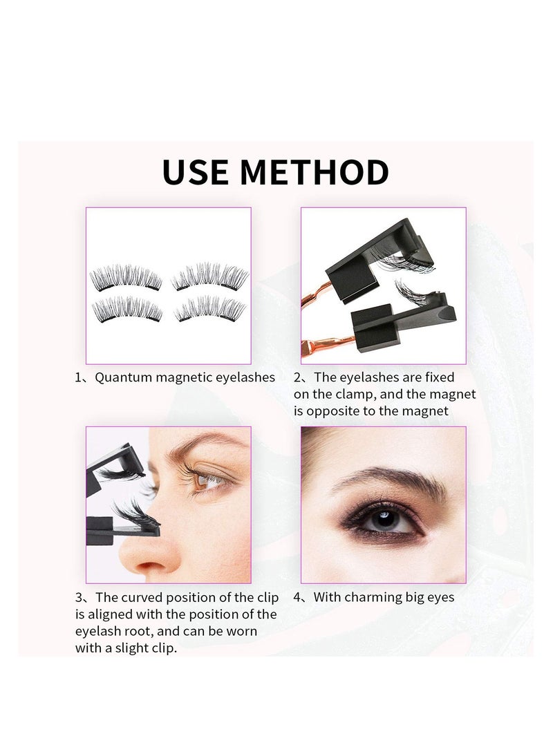 Woman Magnetic Lashes Quantum Eyelash Applicator Ensure GlossierMagnetic Lashes Curler Clip 3D Magnetic Eyelashes Special Curler Exquisite Box Packing