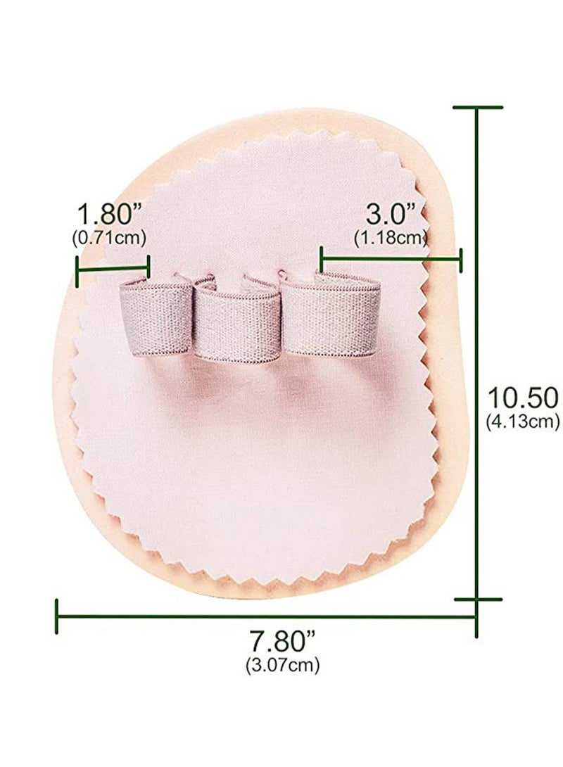 Foam Toe Corrector, 2 Pcs Straighten Bent Toes Ball of Foot Cushion Triple Foam Toe Big Little Thumb Separator for Claw Toe Mallet Toe Contracted Toe and Cured Toes Splint Straightener