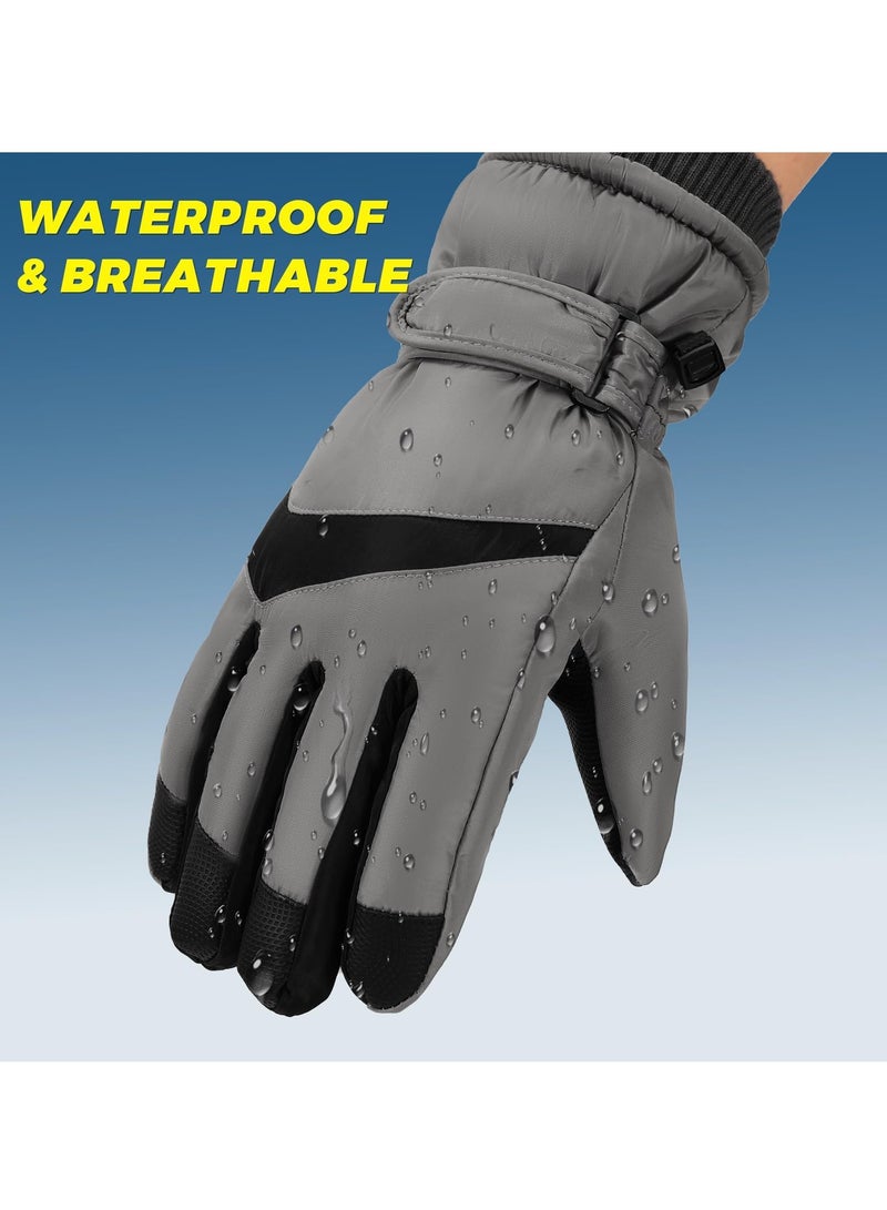 Winter Gloves for Men Women - Wool Fleece Liner Touchscreen Gloves, Thermal Warm Winter Gloves for Cold Weather