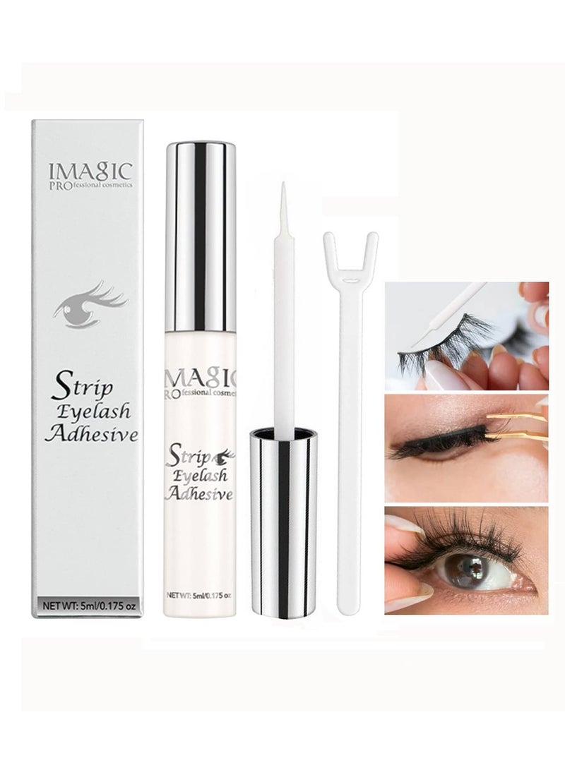 Eyelash Glue for False Lashes Super Strong Hold Waterproof Clear Lash Glue Latex-free Adhesive for Lash Extension