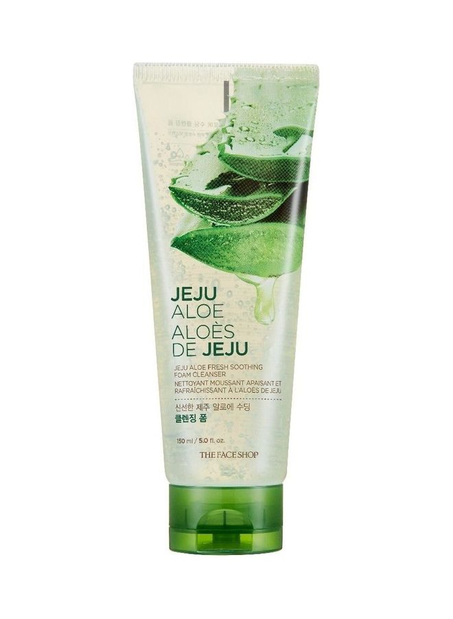 Jeju Aloe Fresh Soothing Foam Cleanser Green 150ml