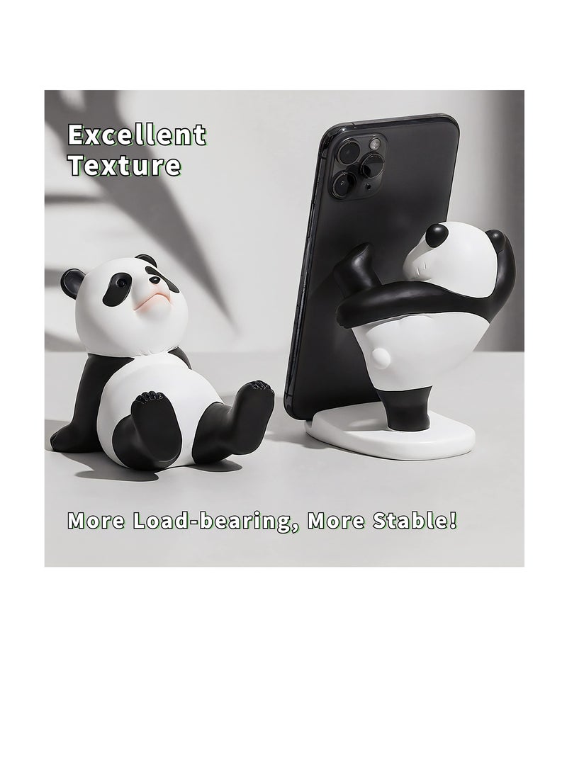 Cute Panda Phone Stand - Adjustable Desk Holder for iPhone & iPad, Fun Animal Desk Accessory, Perfect for Home & Office