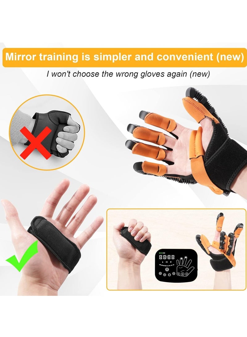 Rehability Robot Gloves for Stroke Recovery, Hand Training Device for Hemiplegia Patients, Finger Orthosis - Long Term Relief from Finger Cramps