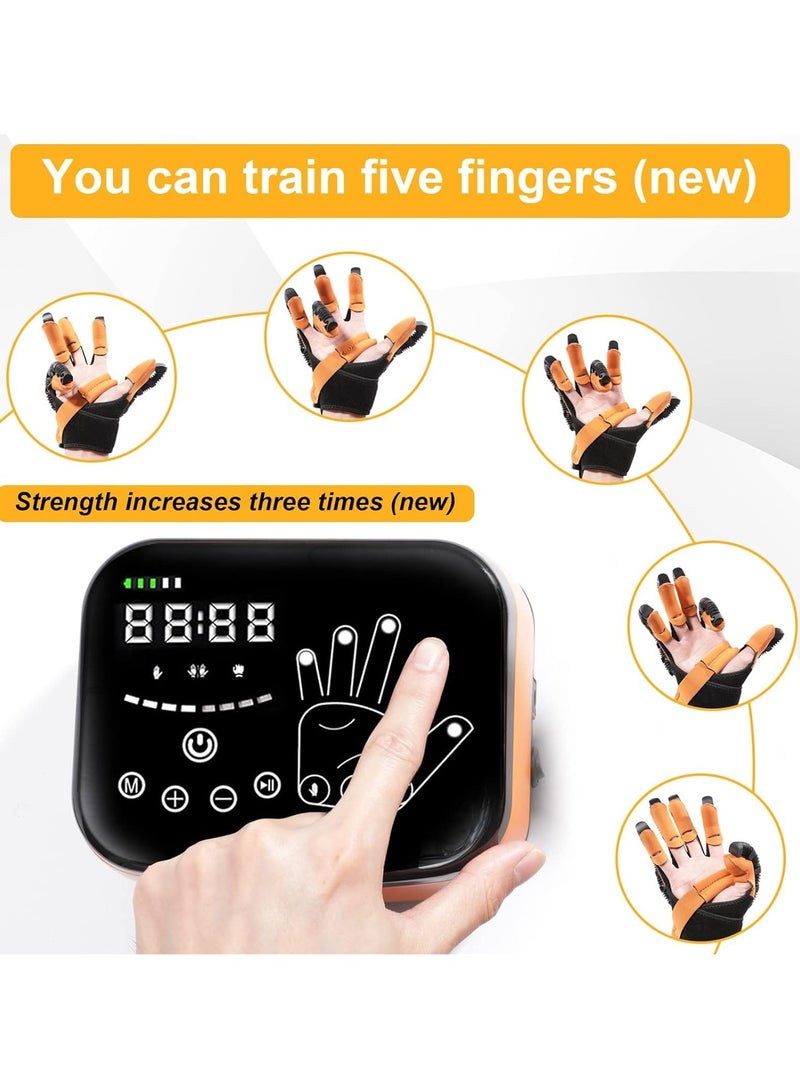 Rehability Robot Gloves for Stroke Recovery, Hand Training Device for Hemiplegia Patients, Finger Orthosis - Long Term Relief from Finger Cramps