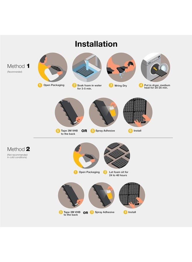 Sonic Acoustics 12 Pack Acoustic Foam Panels 7