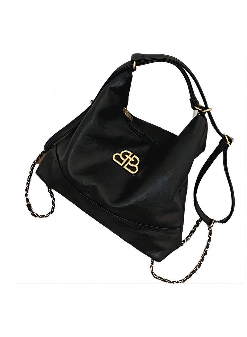 Multifunctional Large Capacity,Can Be Carried By One Or Both Shoulders, Soft Leather, Fashionable Bag