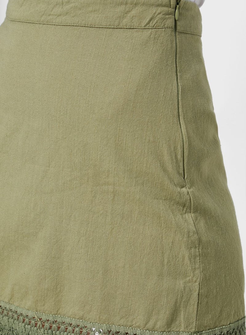 Tassel Detail Mini Skirt