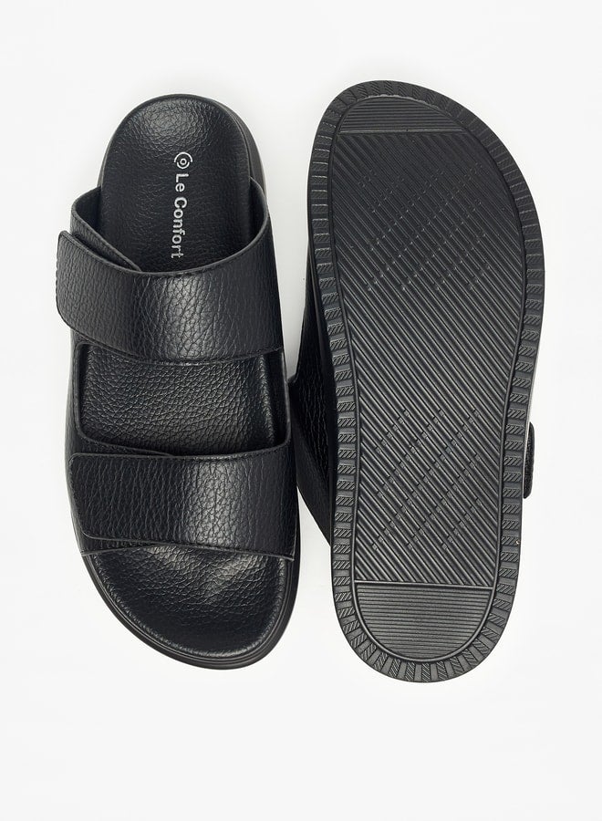 Solid Slip-On Sandals