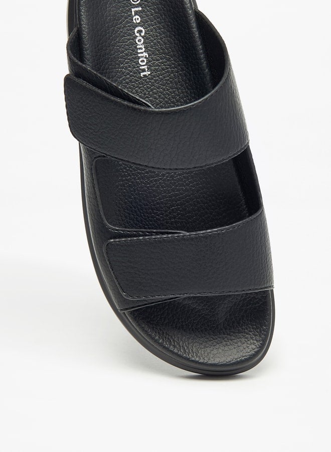 Solid Slip-On Sandals