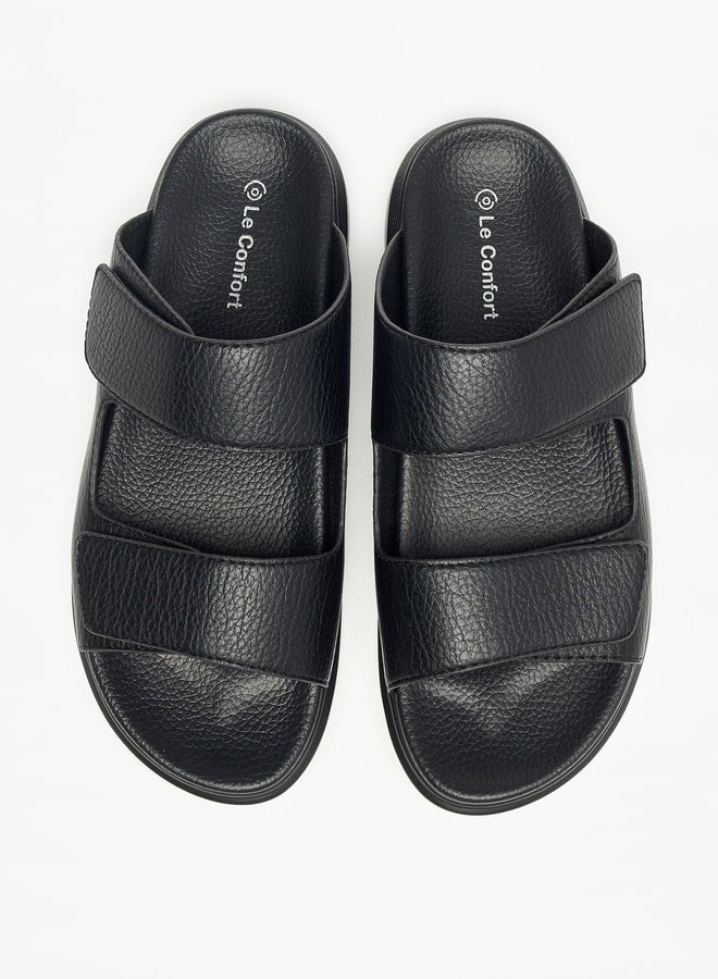 Solid Slip-On Sandals