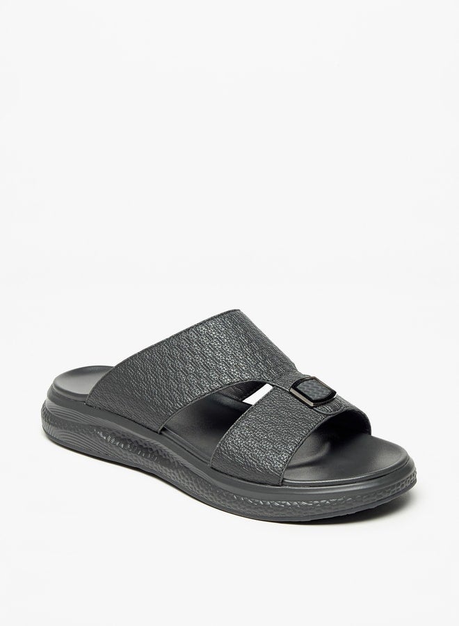 Textured Slip-On Comfort Sandals
