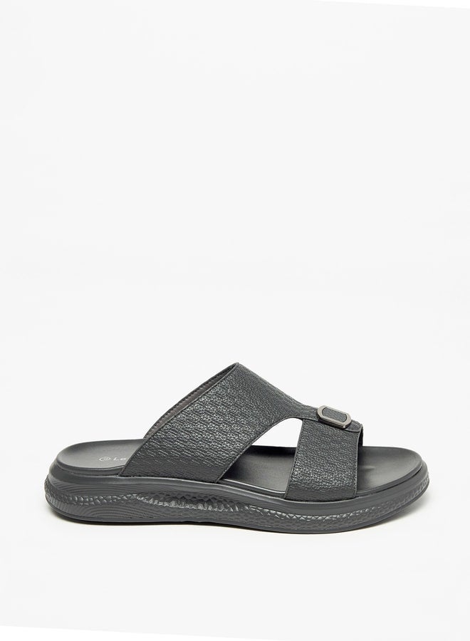 Textured Slip-On Comfort Sandals