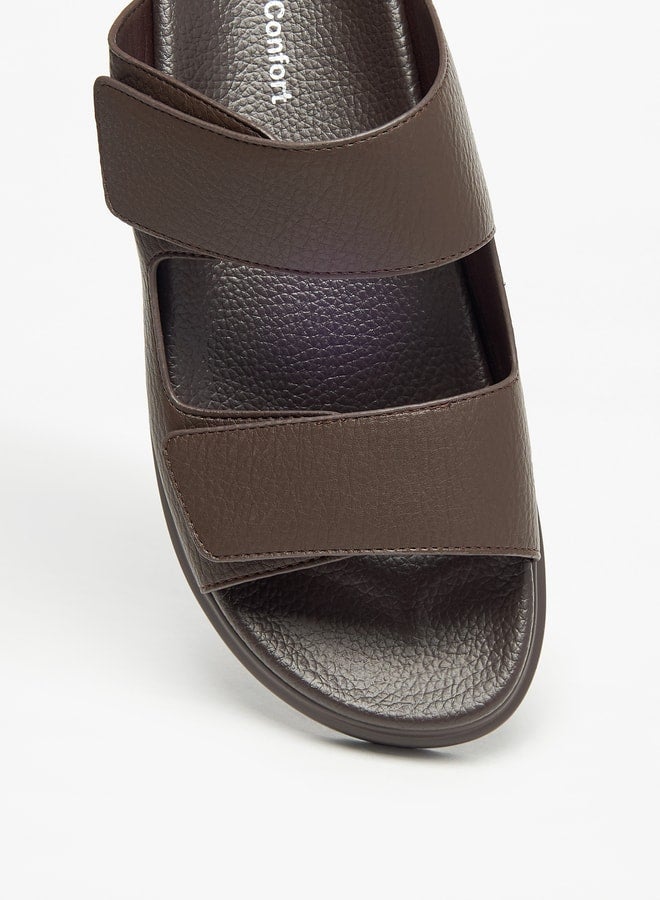 Solid Slip-On Sandals