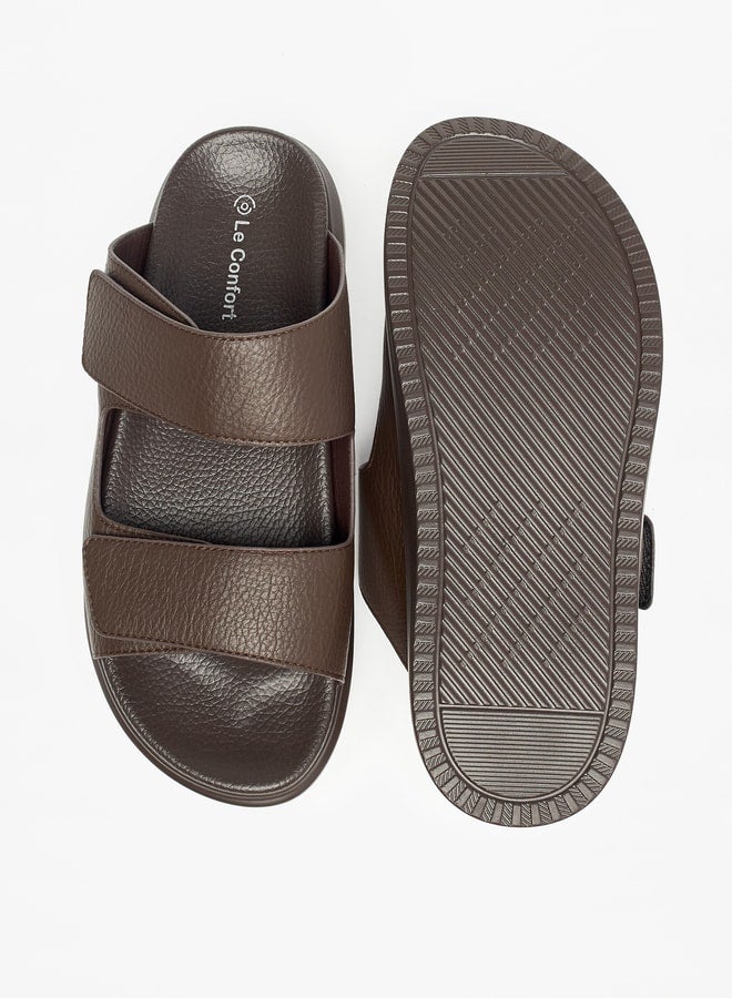 Solid Slip-On Sandals