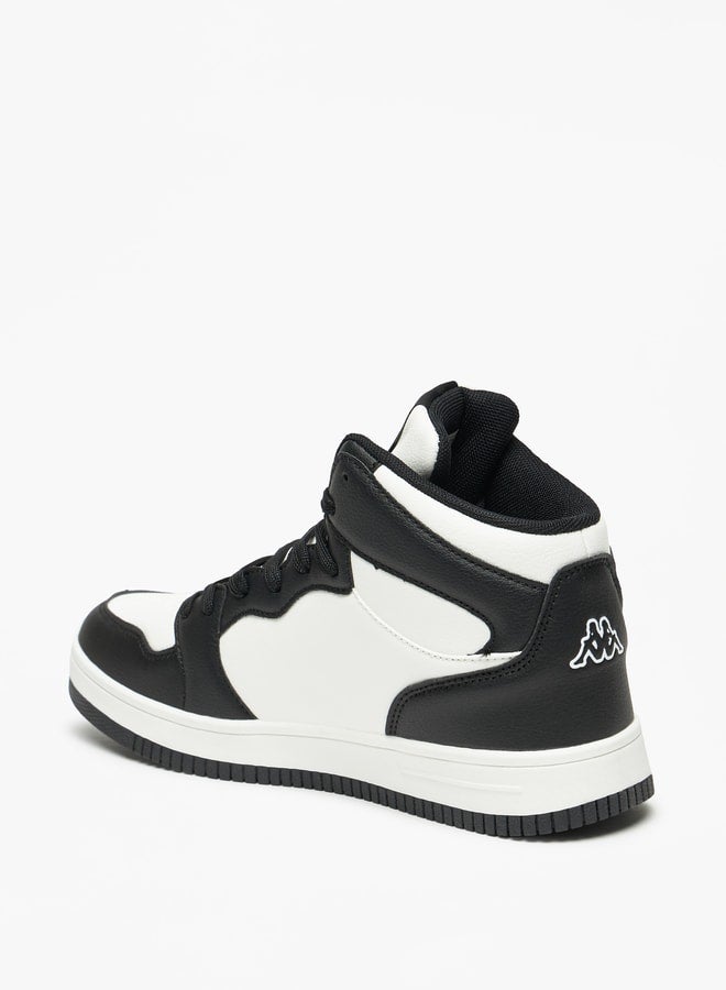 Women's Colourblock High-Top Sneakers with Lace-Up Closure