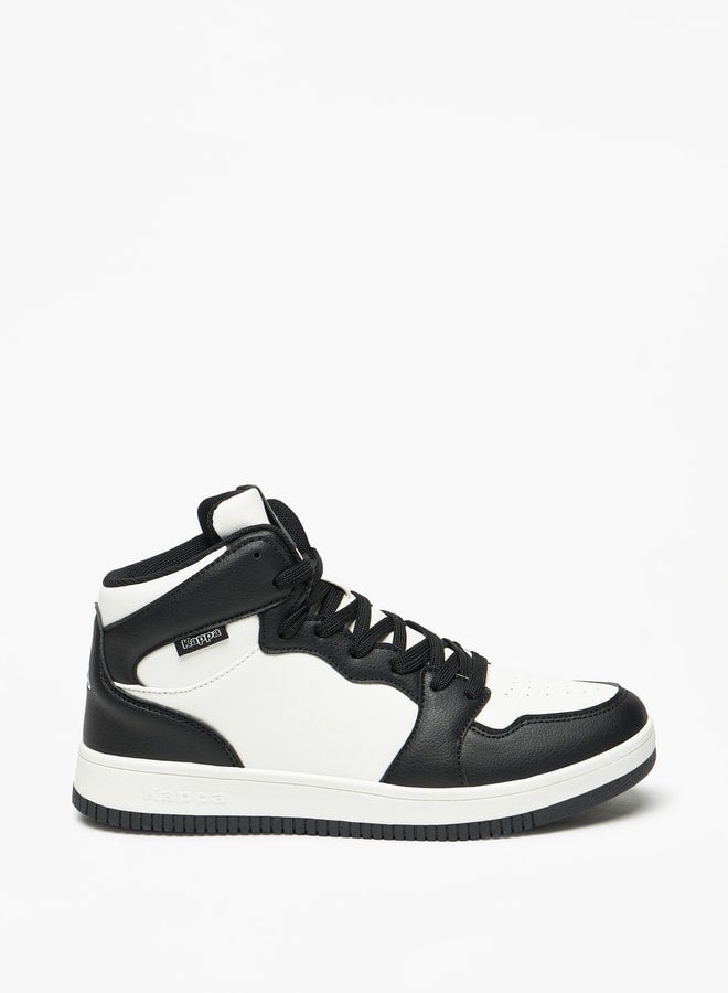 Women's Colourblock High-Top Sneakers with Lace-Up Closure