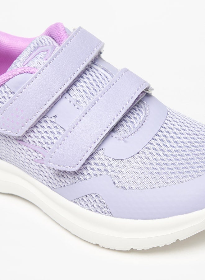 Mesh Textured Sports Shoes with Hook and Loop Closure