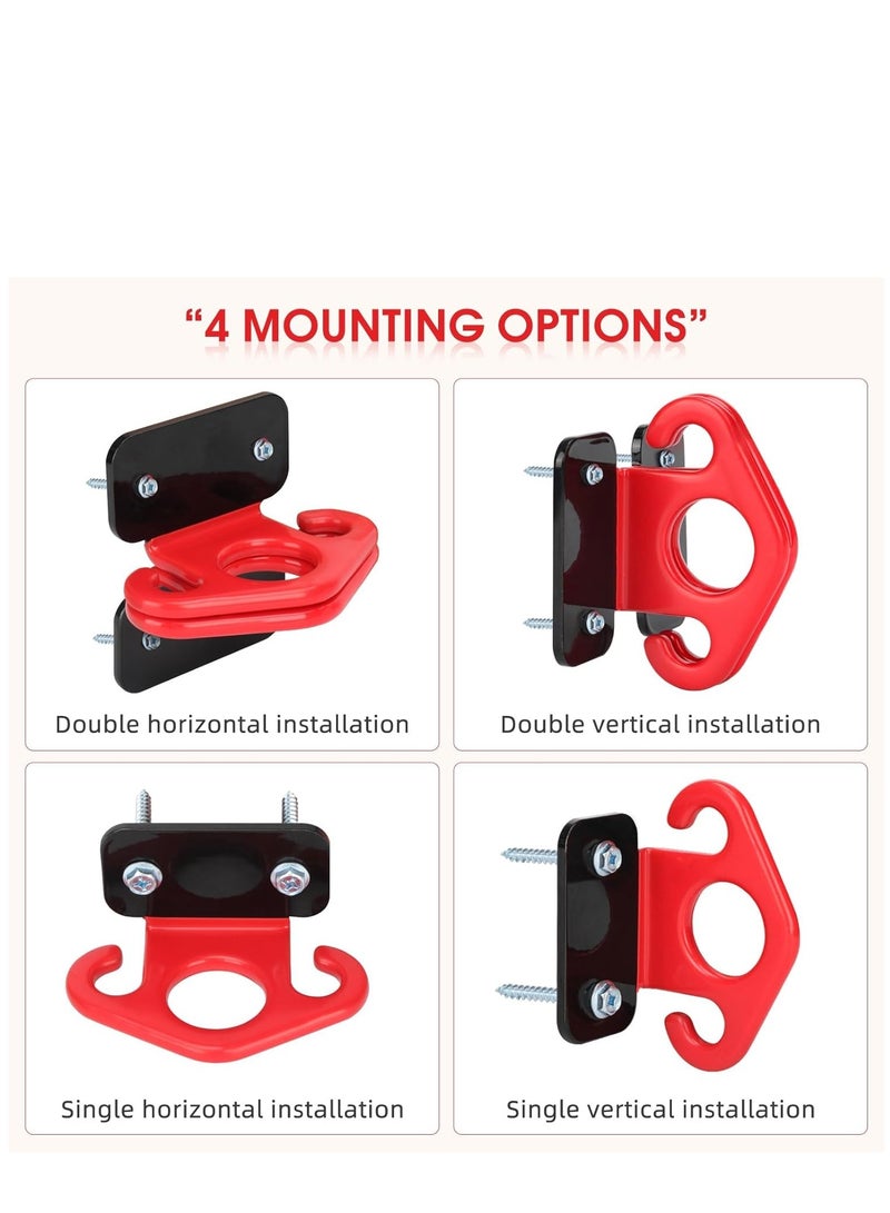 3 Pcs Durable Resistance Band Wall Anchors - Space-Saving Workout Wall Mount Anchor for Home Gym Workouts, Physical Therapy, and Strength Training