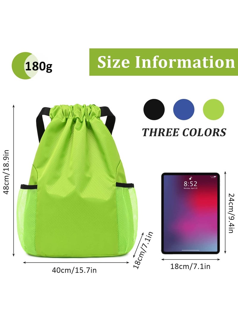 Sports Gym Bag, Drawstring Waterproof Bags,Oxford fabric Backpack Bags for men and women, for Sports School Beach Holidays Swimming Trave, 40*48cm