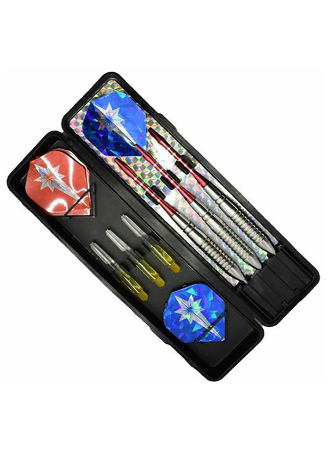 3-Piece Stainless Steel Tip Dart Set Multicolor 23grams