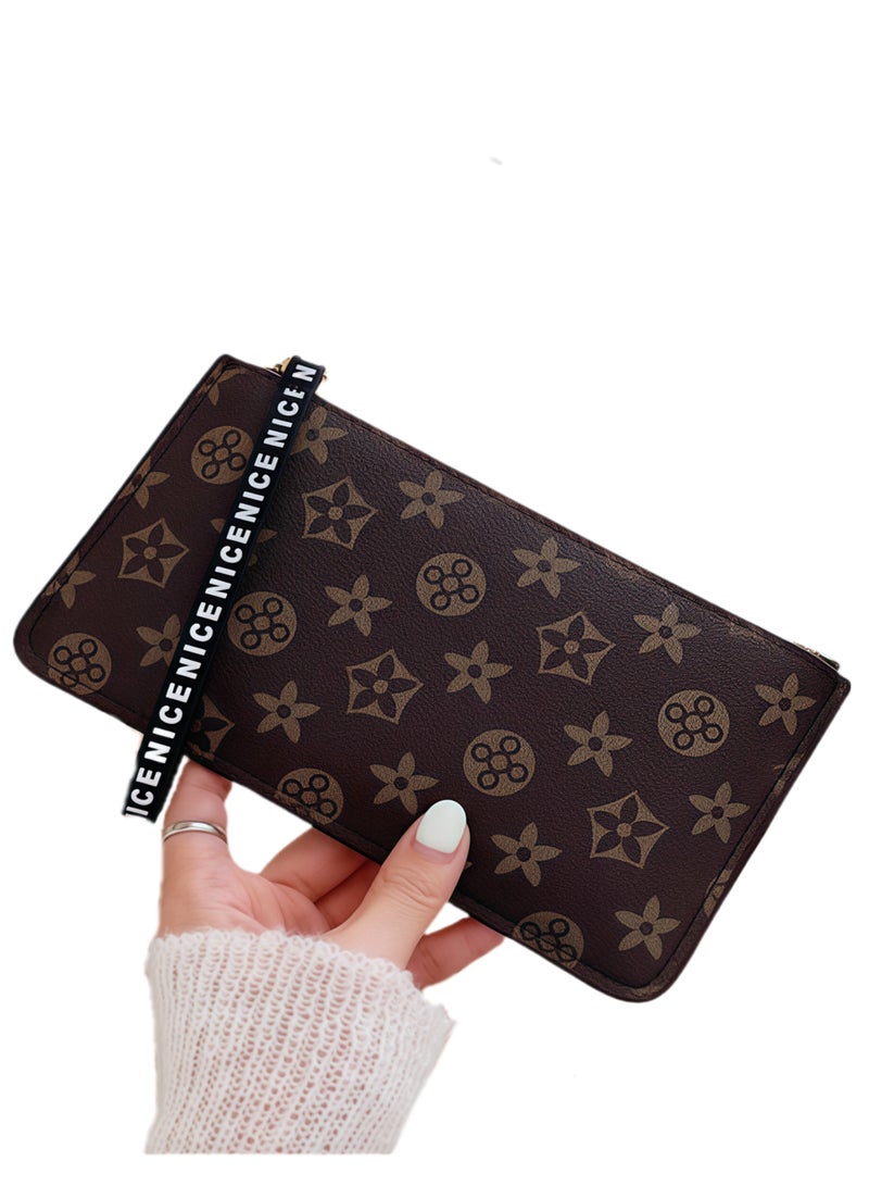 Pure color coin purse with zipper, high-quality leather, strong and durable. Lightweight and three-dimensional, stylish and simple. Large capacity, delicate and durable. Multi-card design,easy to use.