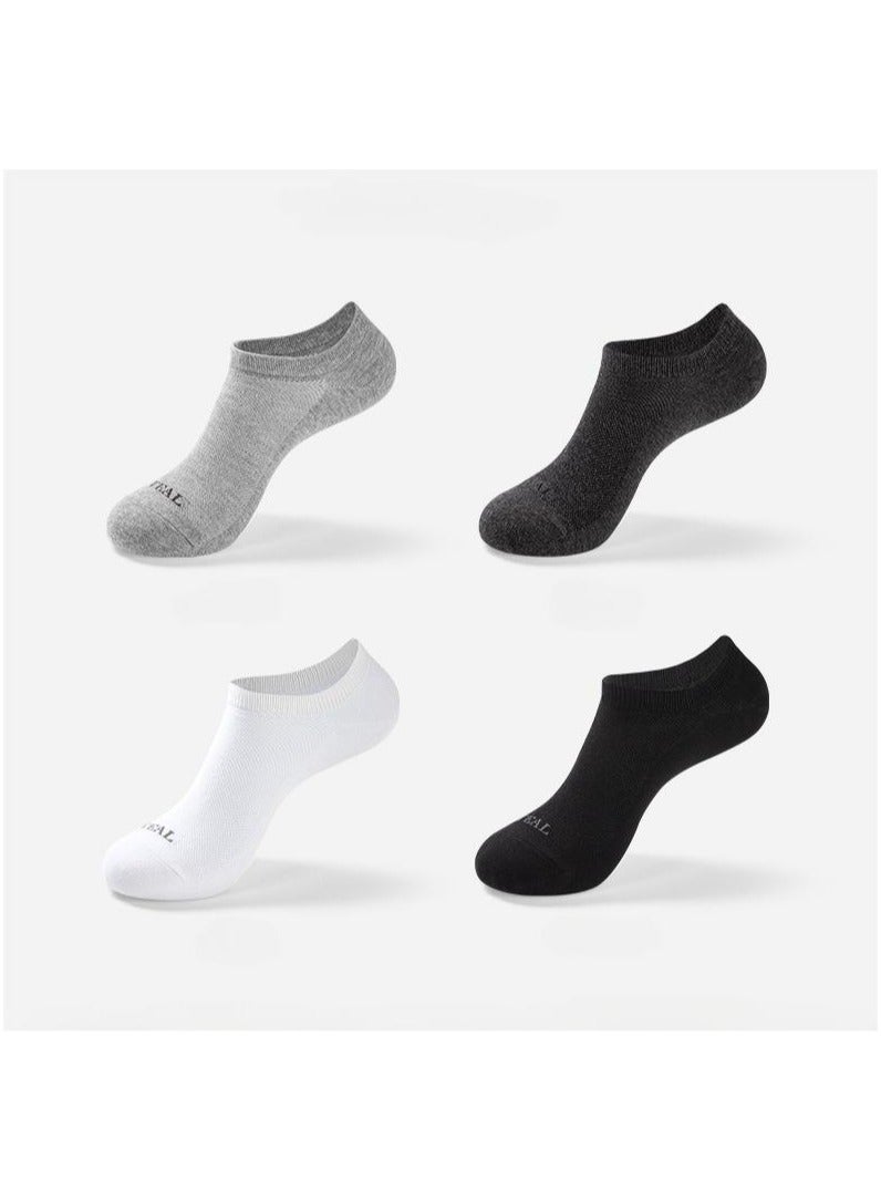 6 Pairs Of Boxed Men's Casual Breathable Short Socks