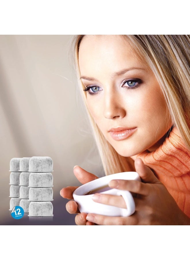 Housewares Solutions Housew Pack Of 12 Replacement Charcoal Water Filters For  Coffee Machines