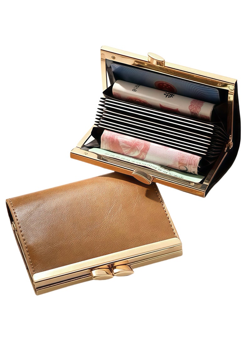 Pure color coin purse , high-quality leather, strong and durable. Lightweight and three-dimensional, stylish and simple. Large capacity, delicate and durable. Multi-card design,easy to use.