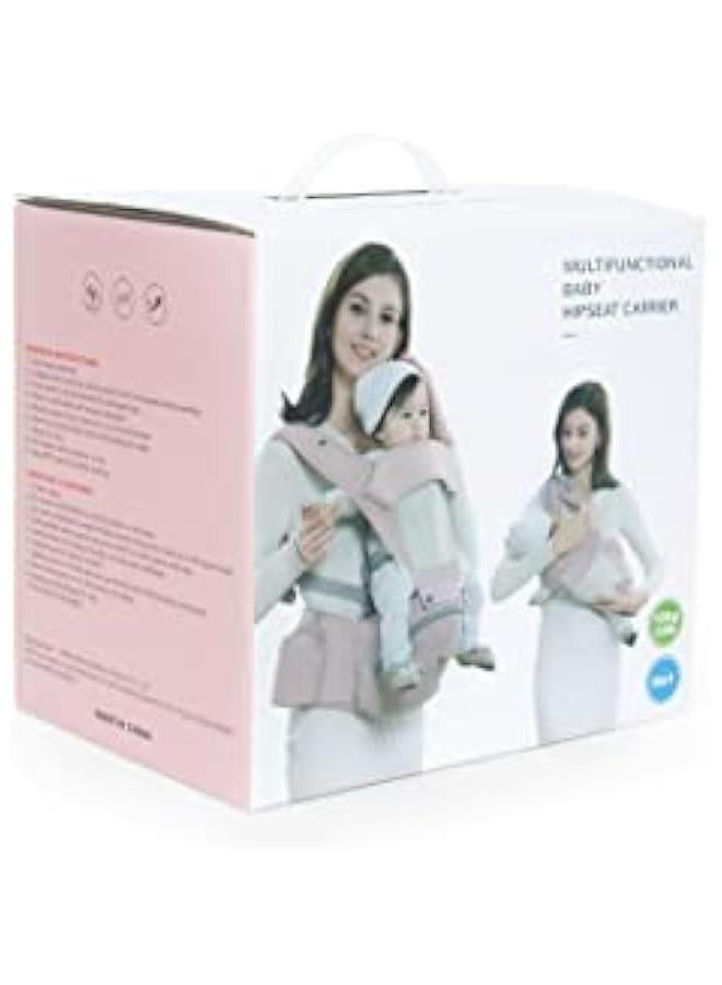 Upgrade Baby Carrier With Hip Seat Waist Stool , Breathable mesh Detachable integrated folding Design reinforced fastern safety adjustable plus size belt Gift for newborn(1-48month,Max33lb) baby