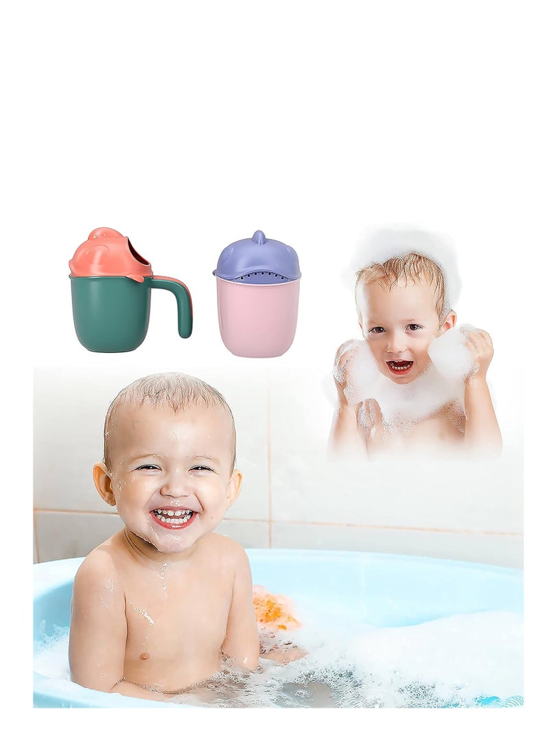 Baby Wash Cup, Shampoo Rinse Cup, Baby Bath Rinse Pail to Wash Hair and Wash Out Shampoo by Protecting Baby Eyes, Newborn Bath Shower Head for Shampooing and Bathing for Toddler Children