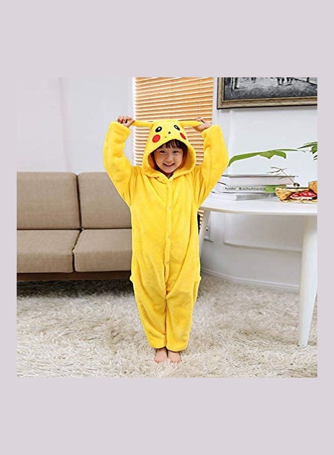 Pikachu Patterned Onesie Yellow/Red