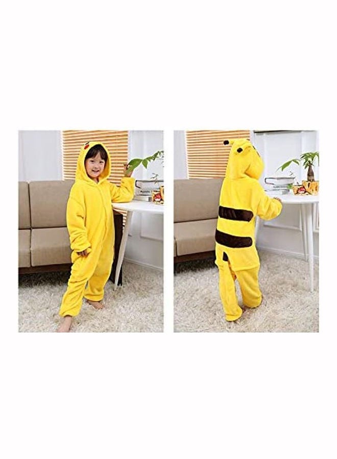 Pikachu Patterned Onesie Yellow/Red