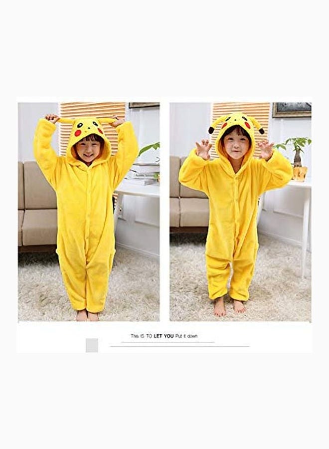 Pikachu Patterned Onesie Yellow/Red