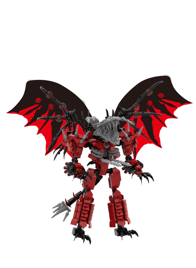 Skibidi Toilet Man Toy Building Blocks 883Pcs Upgrade The Beastly Titan Electric Drill Dragon Toy Ideas Toys Battle Horror Game Model Ideas Toys Gifts for Adult & Kids