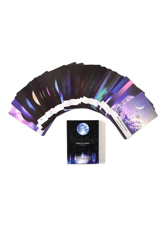 44-Piece Moonology Oracle Card Game Super Coated Paper Material