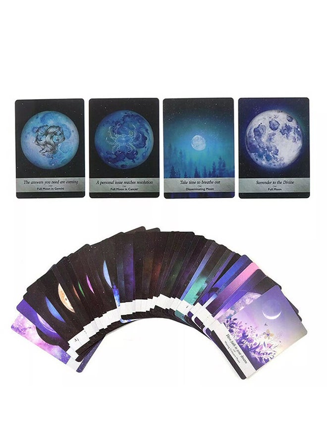 44-Piece Moonology Oracle Card Game Super Coated Paper Material