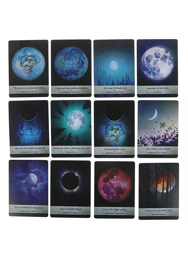 44-Piece Moonology Oracle Card Game Super Coated Paper Material