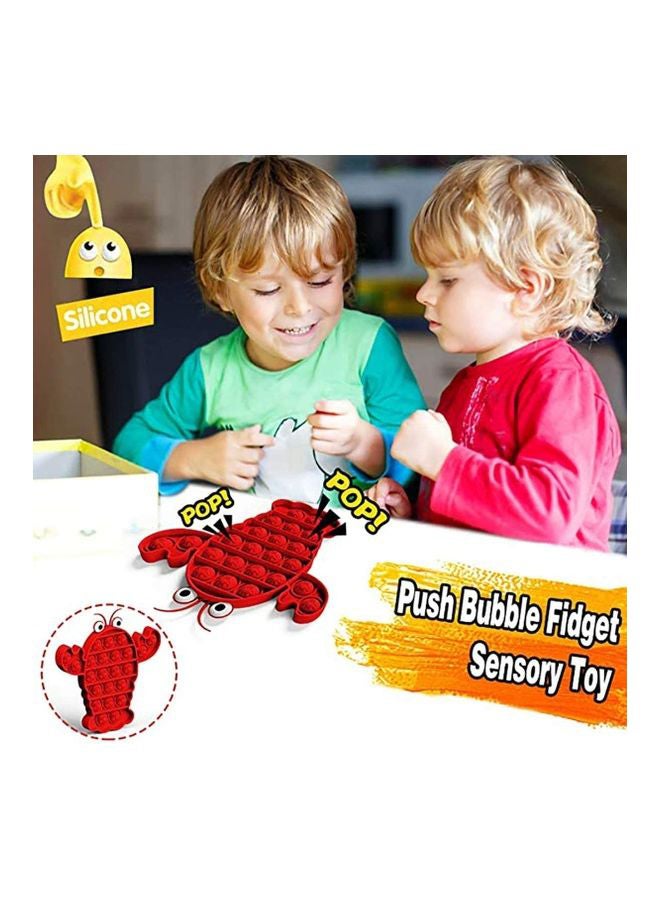 Silicone Double Sided Stress Relief Push Pop Bubble Sensory Fidget Toy for Kids and Adults
